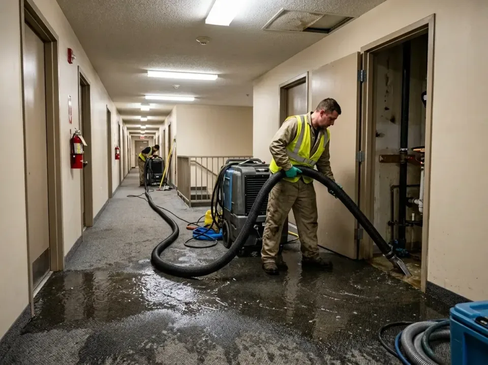 multi-unit-apartment-hallway-f-005 — frequently asked questions, Emergency Burst Pipe Water Extraction & Removal in Indianto…